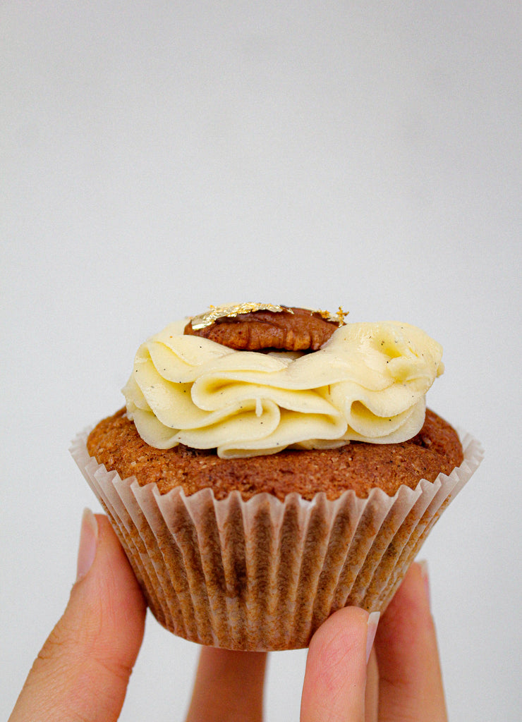 Maple Pecan Pie Cupcakes with Cream Cheese Frosting