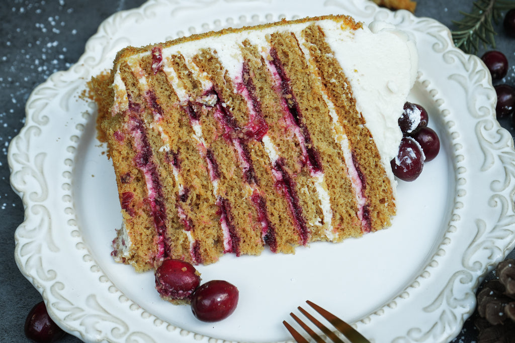 cranberry and honey cake