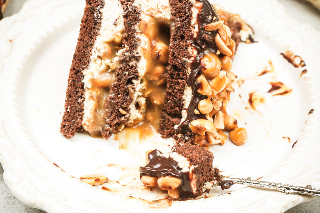 Salted Caramel Peanut Cake