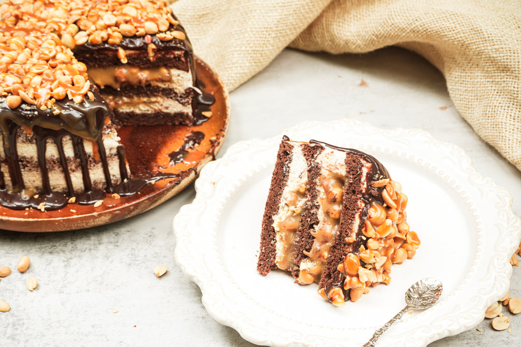 Salted Caramel Peanut Cake