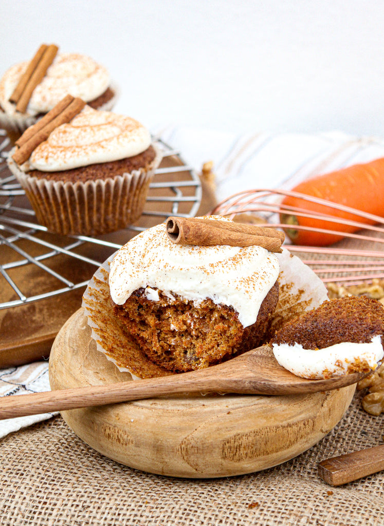Carrot Cupcakes with Cream Cheese Frosting
